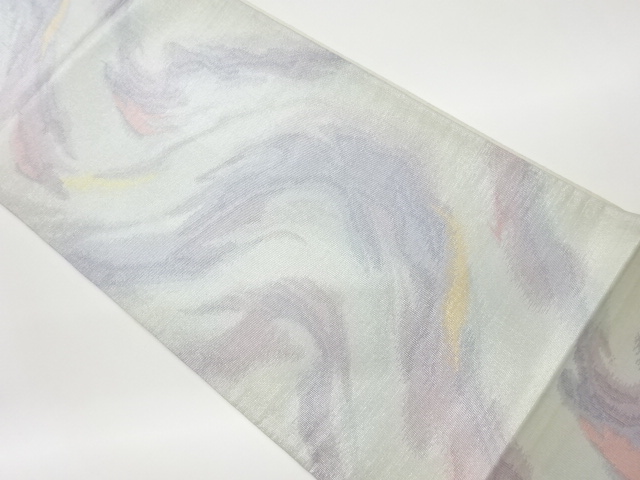 JAPANESE KIMONO / VINTAGE FUKURO OBI / WOVEN ABSTRACT PATTERN
